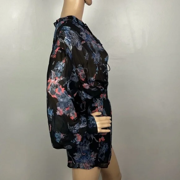 NEW IRO REVOLVE BLACK PRINTED ROMPER - Picture 5 of 10